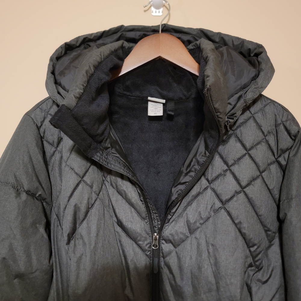 Champion Women's Long Black Puffer Coat XXL - Picture 4 of 8